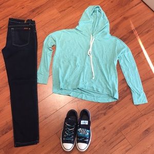 American Eagle Blue hoodie sweatshirt